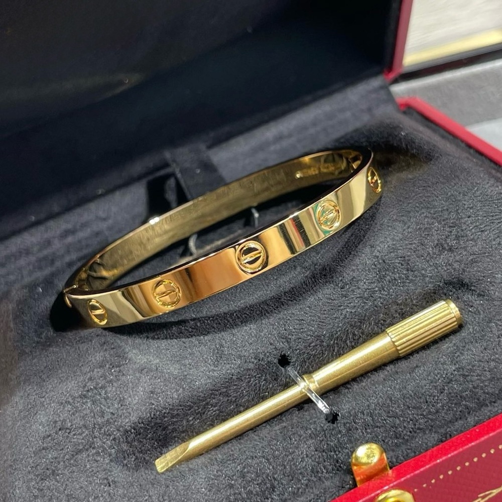 🌟New Gold Plated Stainless Steel Love Bracelet Bangle With Screwdriver - Picture 3 of 12